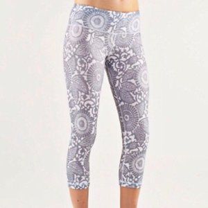 Lululemon Wunder Under Crop Beachy Floral